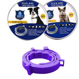 Pet Dog Cat Flea and Tick Collar for Effective Protection 8 Month Deworming Collar Anti-Mosquito Insect Puppy Repellent Supplies