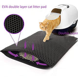 Breathable Cat Litter Mat Double Strainer Anti-Flaking Absorbent Deodorant Anti-Splash Cat Toilet Mat Cat Scratching Mat