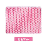 Breathable Cat Litter Mat Double Strainer Anti-Flaking Absorbent Deodorant Anti-Splash Cat Toilet Mat Cat Scratching Mat