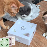 smart electric design feather toy magic box for cats