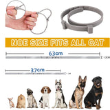 Pet Dog Cat Flea and Tick Collar for Effective Protection 8 Month Deworming Collar Anti-Mosquito Insect Puppy Repellent Supplies